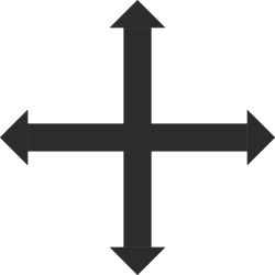 Black and White Arrow Clipart for Dynamic Directional Signage