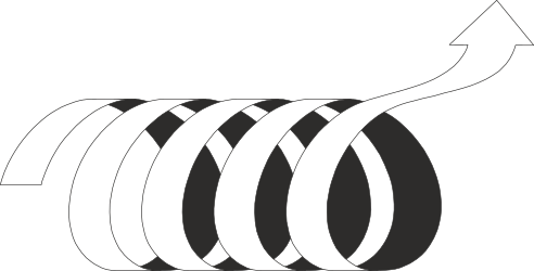 White Arrow on Black Background Clipart - Bold Directional Graphic