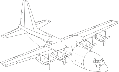 Propeller Plane with Dual Engines Clipart for Dynamic Designs