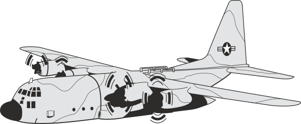 Military Plane with Propeller Clipart - High-Quality Vector Illustrations