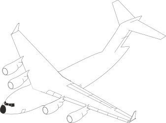 Plane Flying in the Sky Clipart - High-Quality SVG Graphics