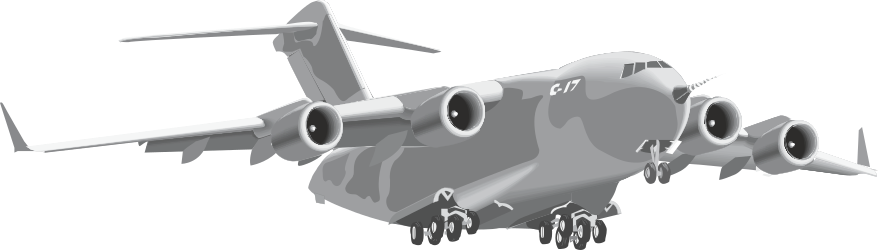 Small Propeller Plane Clipart with Dual Propellers