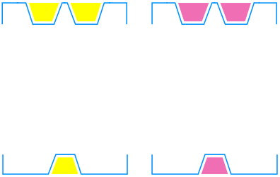 Creative Square Clipart with the Letter 'W' - Unique Borders and Design