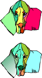 Dog Shapes Clipart: Colorful and Diverse Dog Designs