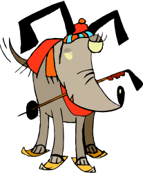 Elephant Clipart with Backpack and Hat - Fun and Playful Illustration
