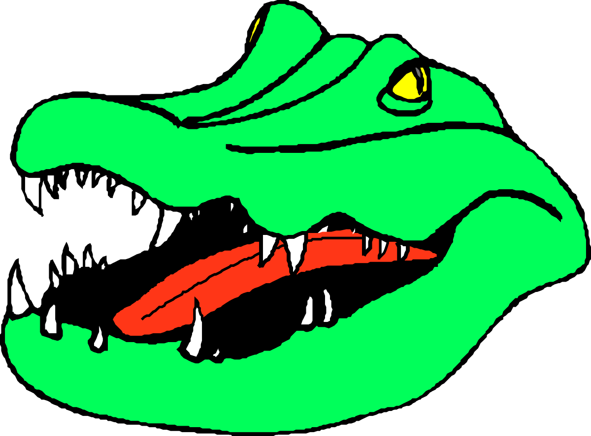 Green Monster with Big Mouth Clipart for Fun Projects