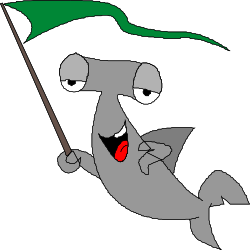 Cartoon Character Holding Green Flag - Vibrant Clipart for Your Projects