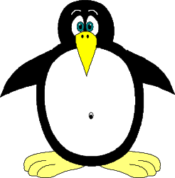 White Bird with Blue Eyes on Black Background Clipart