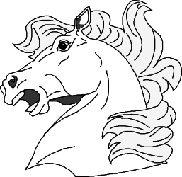 Horse Head Clipart with Long Mane - Stunning SVG Graphics