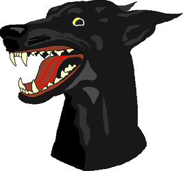 Black Panther Roaring Clipart - Fierce and Majestic Wildlife Illustration