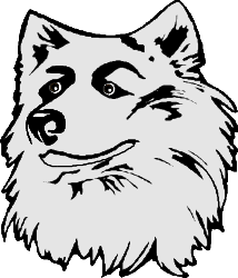 Black and White Outline Dog Clipart for Creative Projects