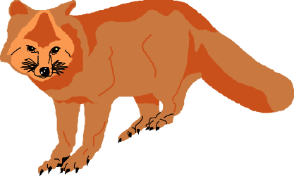Fox Tail Clipart: Captivating Long-Tailed Fox Illustration