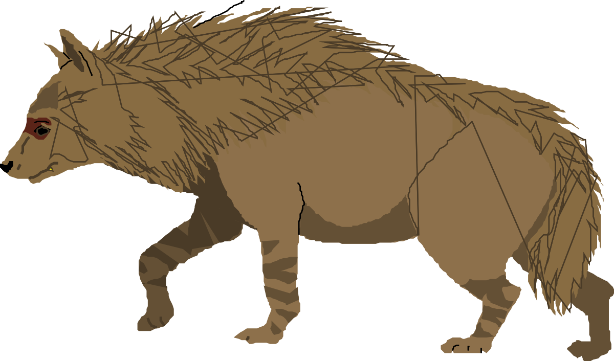 a brown and black boar with long hair clip art png transparent Brown and Black Boar Clipart with Long Hair - Ideal for Wildlife Projects