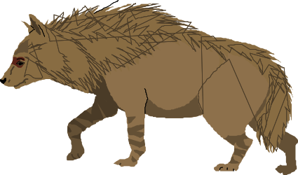 Brown and Black Boar Clipart with Long Hair - Ideal for Wildlife Projects