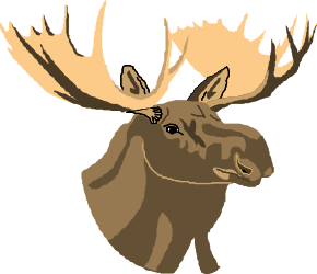 Moose Head Clipart: Surreal Ant-Inspired Antlers