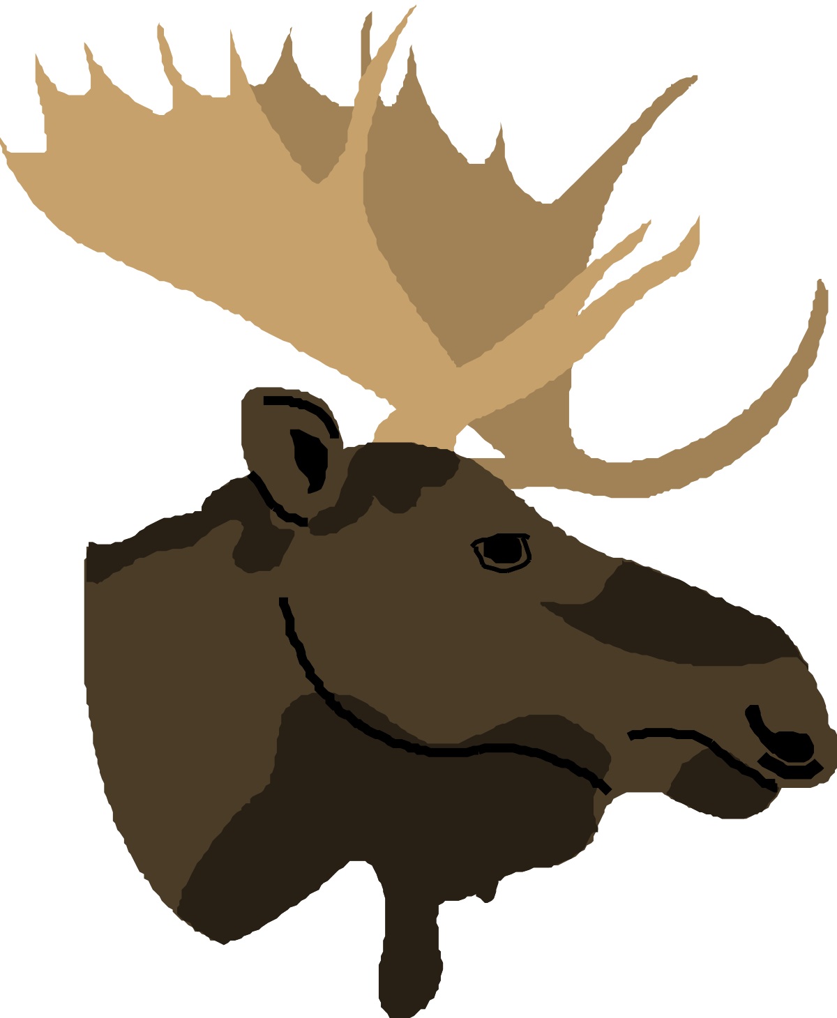 a moose head with a large ant ant ant ant ant ant ant ant ant ant ant ant ant ant ant clip art png transparent Moose Head Clipart: Majestic Antlers for Your Designs