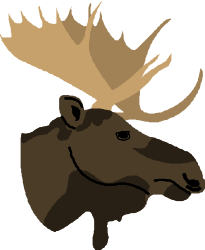 Moose Head Clipart: Majestic Antlers for Your Designs