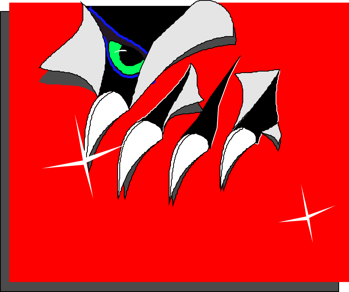 Red Background with White and Black Cat Clipart for Creative Projects