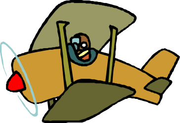 Parachute Adventure: Person Flying Through the Sky Clipart
