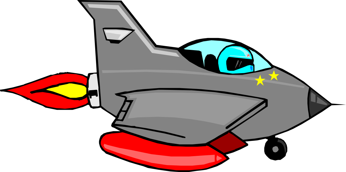 Cartoon Airplane with Blue Nose and Yellow Star  Fun Clipart for Creative Projects