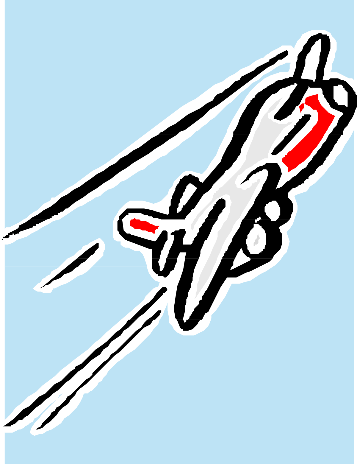 Flying Person Clipart: Dynamic Aerial Scene for Your Projects