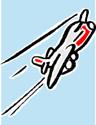Flying Person Clipart: Dynamic Aerial Scene for Your Projects