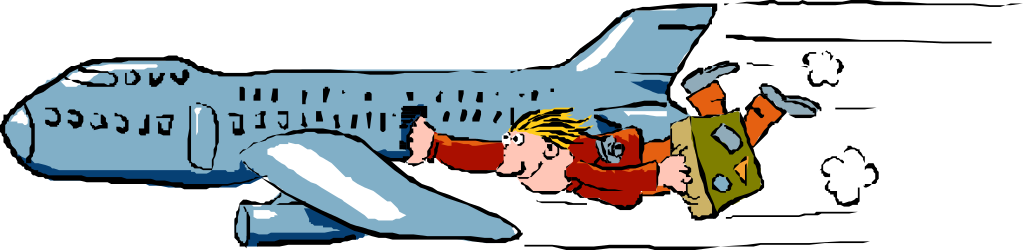 Cartoon Airplane with Man - Fun Clipart for Creative Projects