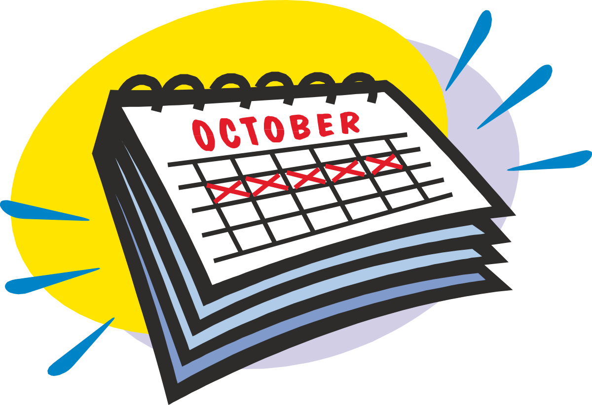 October Calendar Clipart: Celebrate the Month with Style