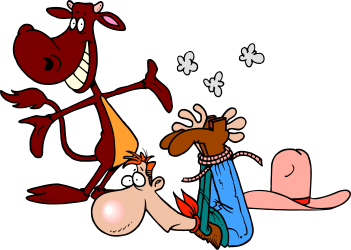 Cartoon Character Chasing a Flying Bird Clipart