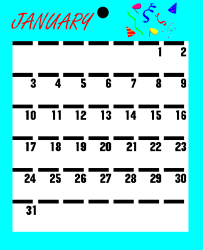 Calendar Clipart with Month Date - Perfect for Planning