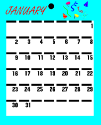 Calendar Clipart: Monthly Date Illustration for Your Projects