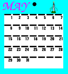 Calendar Clipart with Cartoon Character - Fun & Functional Monthly Organizer