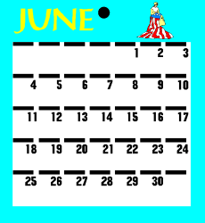 June Calendar Clipart  Essential Visuals for Your Projects