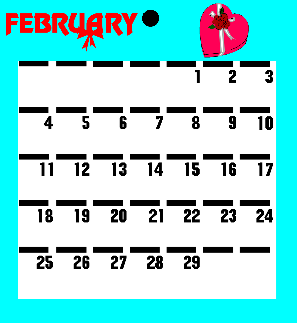 a calendar with the date of february clip art png transparent February Calendar Clipart: Vibrant Design for Seasonal Themes
