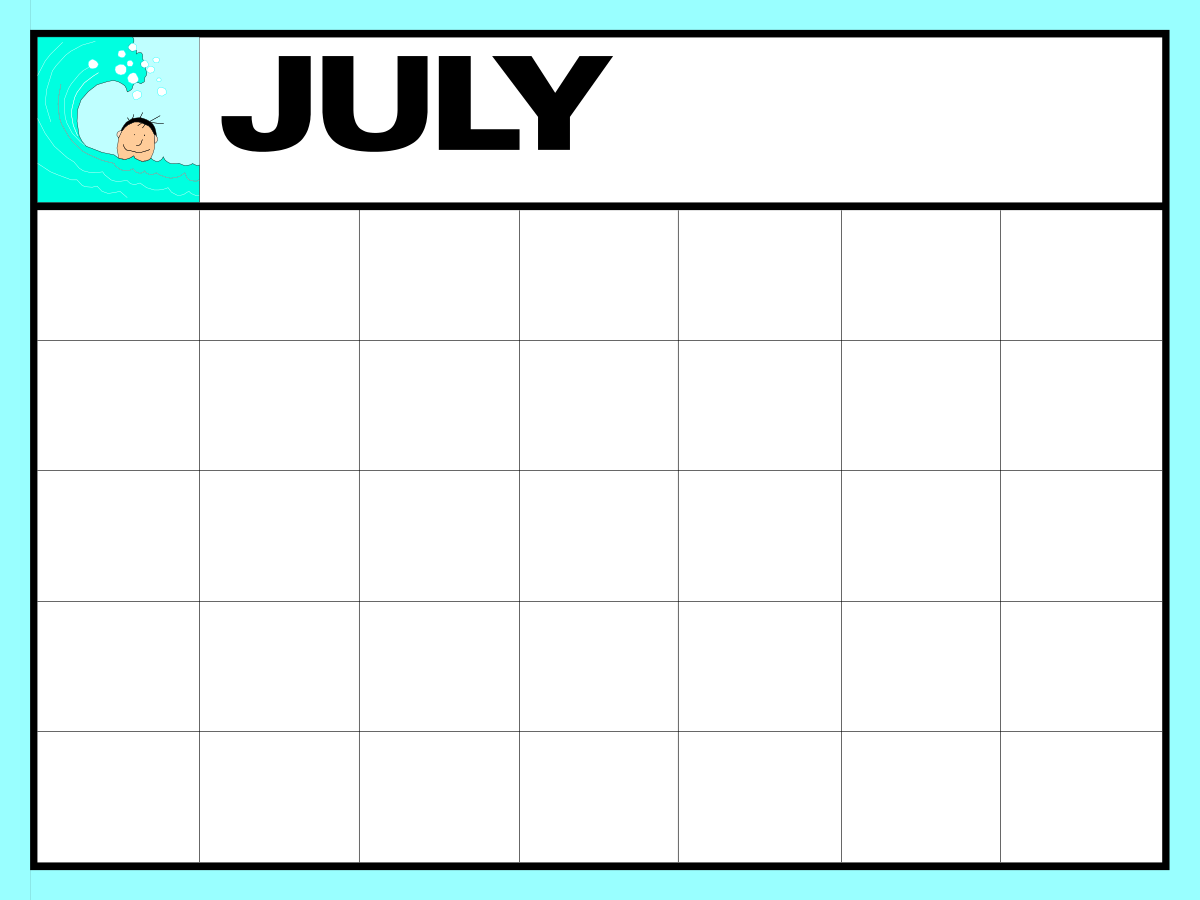 July Photo Frame Clipart: Elegant Frames for Summer Memories