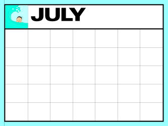 July Photo Frame Clipart: Elegant Frames for Summer Memories