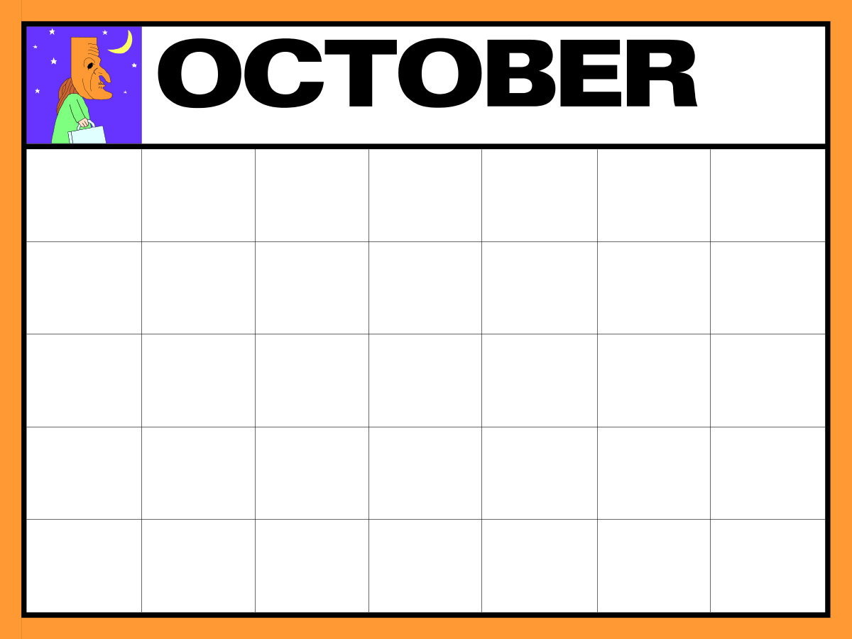 October Clipart: Festive Fall Elements and Scenic Landscapes
