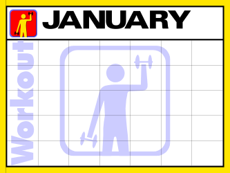 January Workbook Logo Clipart - Perfect for Seasonal Projects