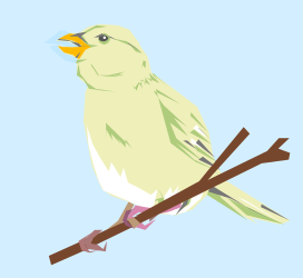 Bird Sitting on a Branch Clipart for Nature Lovers