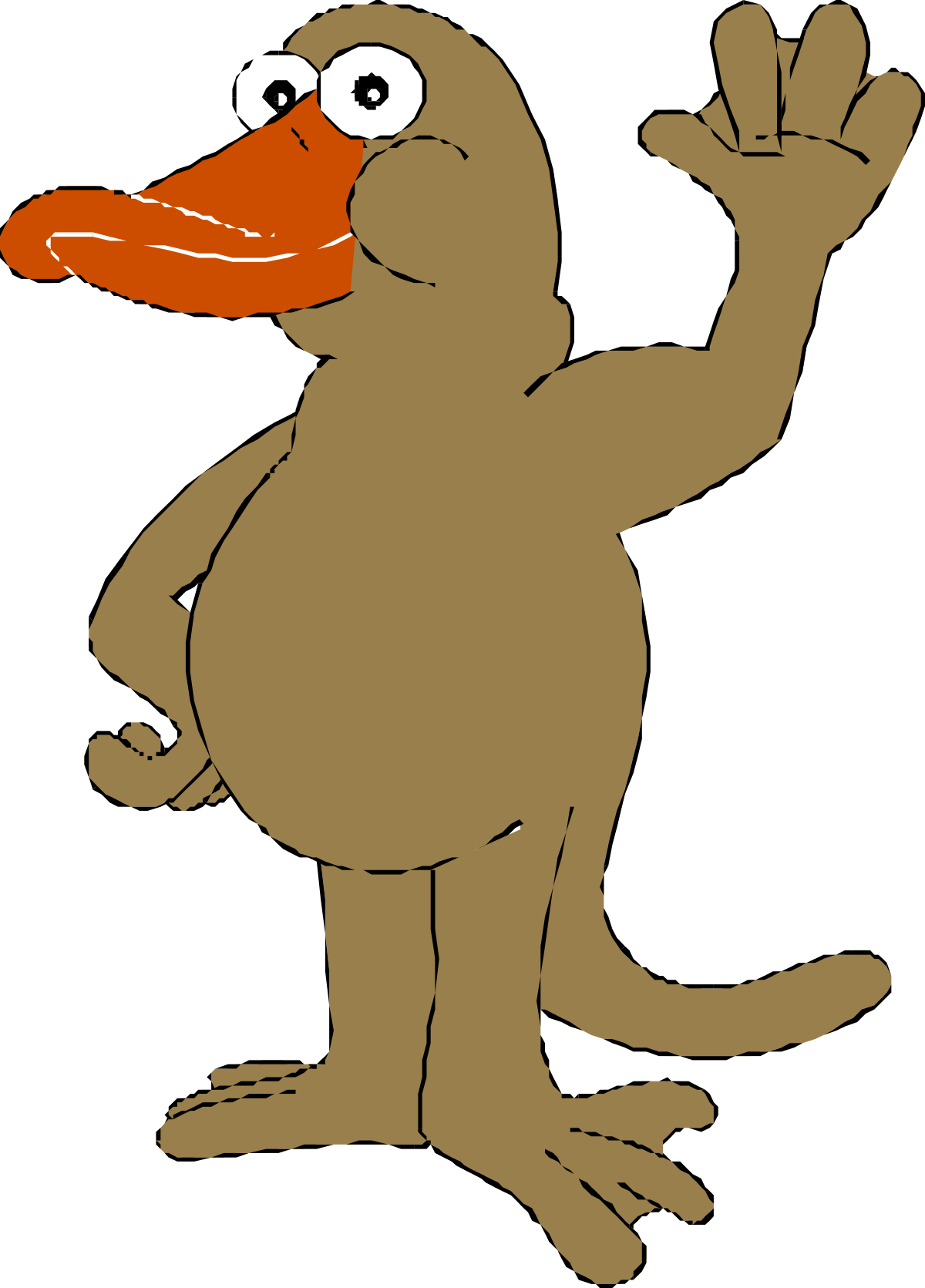 a cartoon duck with a big nose and a big nose clip art png transparent Cartoon Duck Clipart with Big Nose - Fun and Playful Illustrations