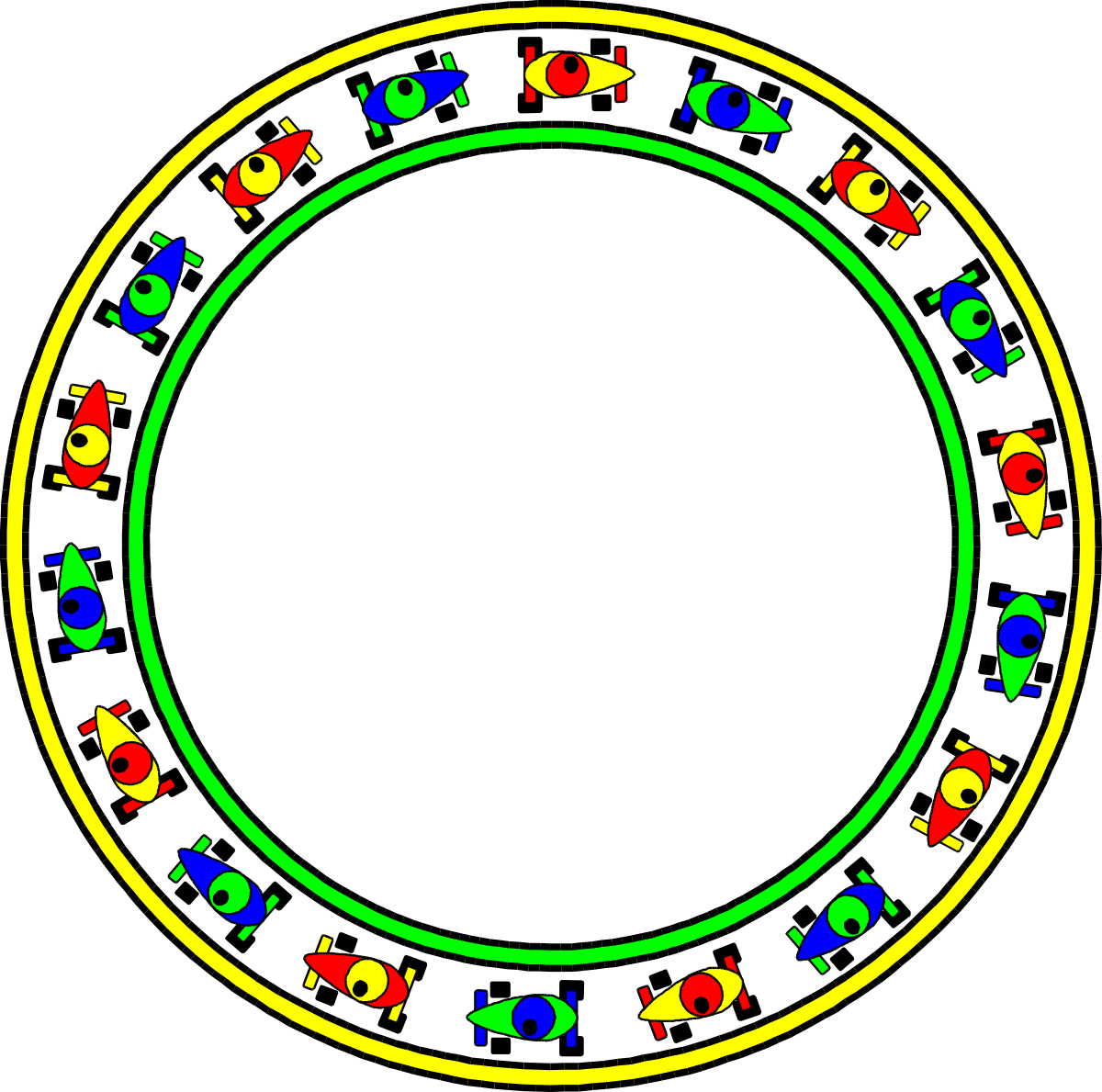 a circle with many different colored shapes clip art png transparent Colorful Shape Circle Clipart - Diverse and Vibrant Design Elements