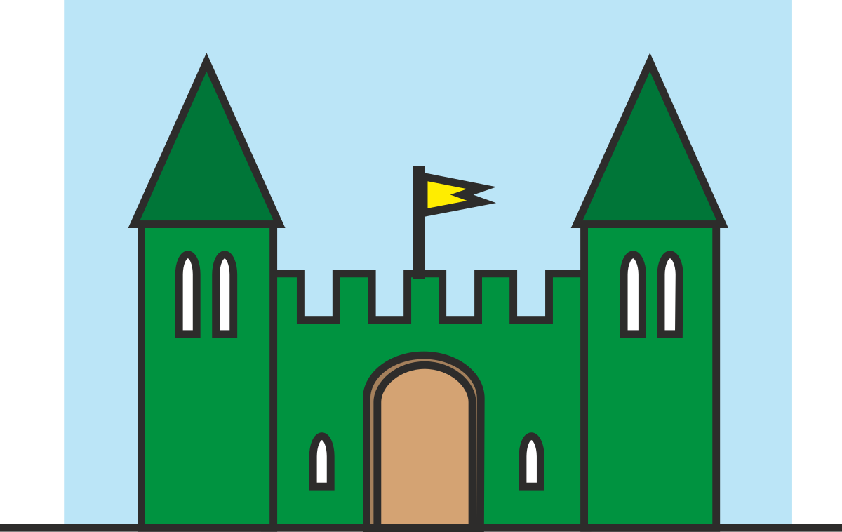 a castle with a flag on top clip art png transparent Castle with Flag Clipart - Vibrant Illustrations for Your Projects