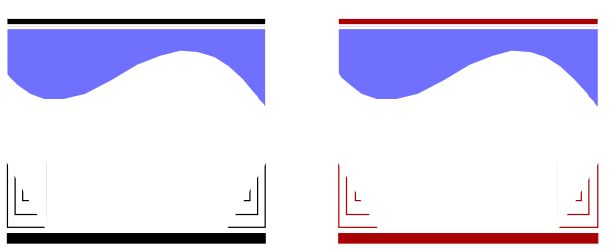 Three Glasses with Mountains in the Background - Scenic Clipart