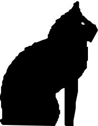 Black Background with White Circle Clipart for Modern Designs