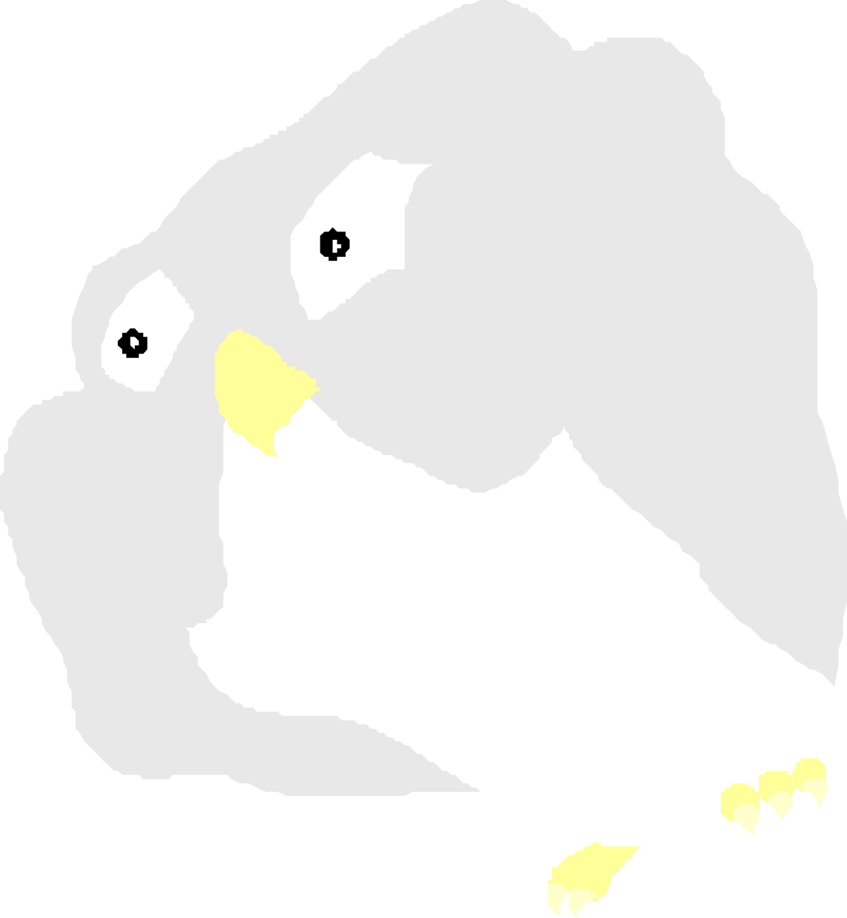 White Bird with Yellow Eyes Clipart - Elegant and Striking Avian Illustration