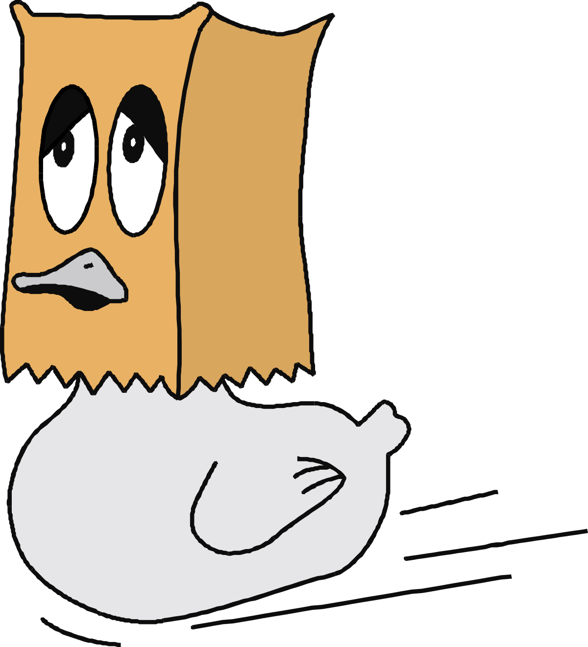 Sad Cartoon Bird Clipart - Expressive and Whimsical Illustrations