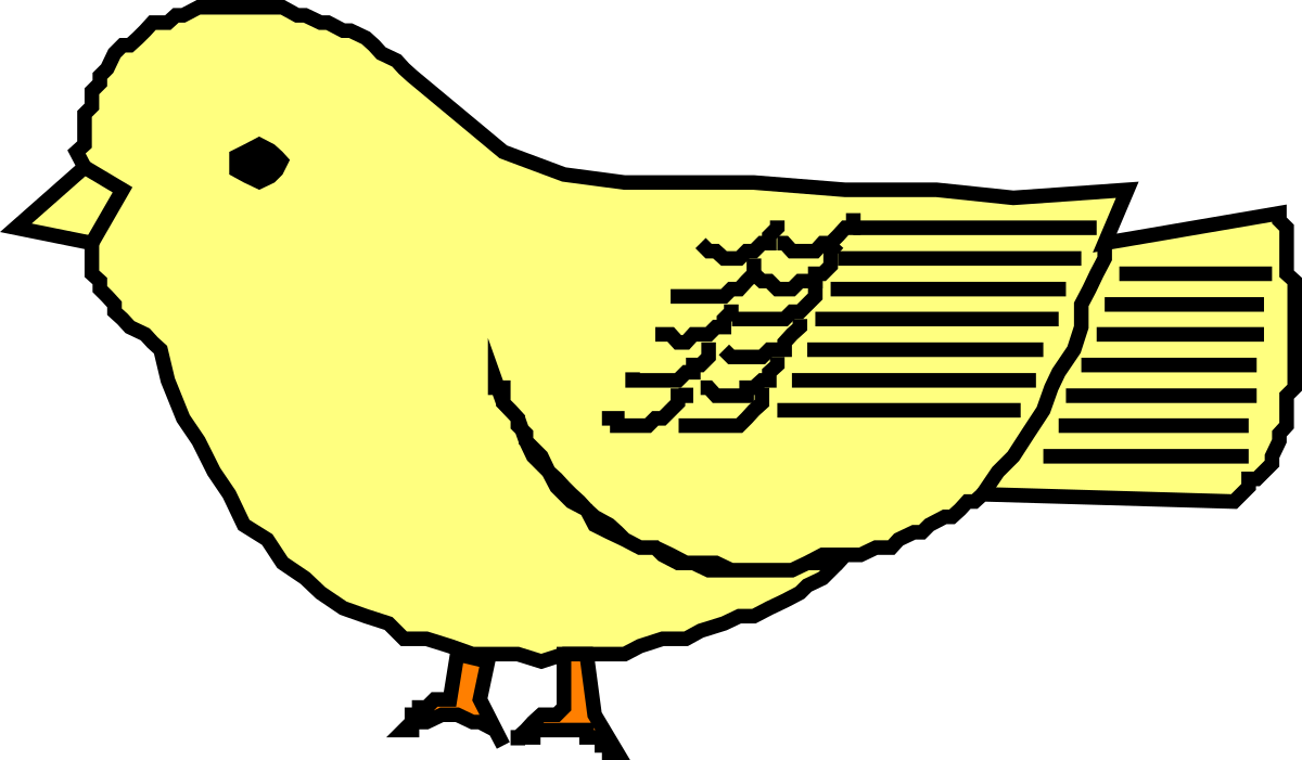 a yellow chicken with a black background clip art png transparent Yellow Chicken Clipart on Black Background for Vibrant Designs