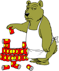 Bear Playing with Blocks - Whimsical Clipart for Fun Designs