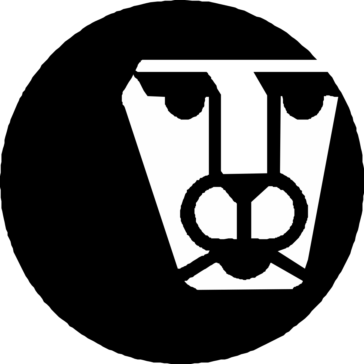 Black and White Cat Head Logo Clipart for Creative Projects