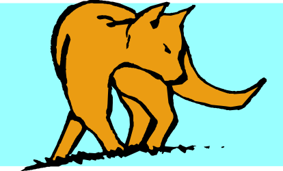Brown Bear Walking on Blue Background - Stunning Clipart for Nature Scenes